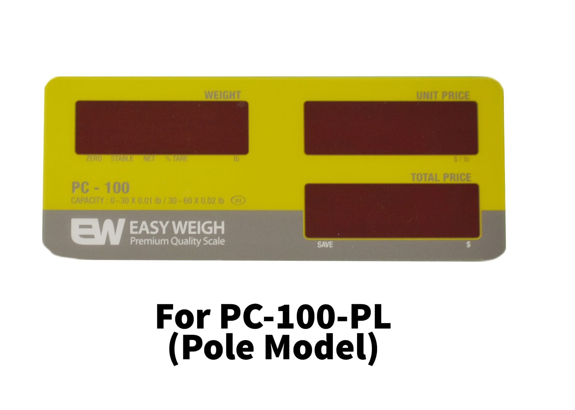PC-100 Display Window Rear (Pole Model)