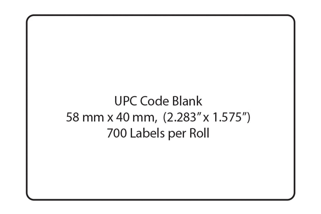 CL-8010 Blank, UPC Barcode Direct Thermal Label
