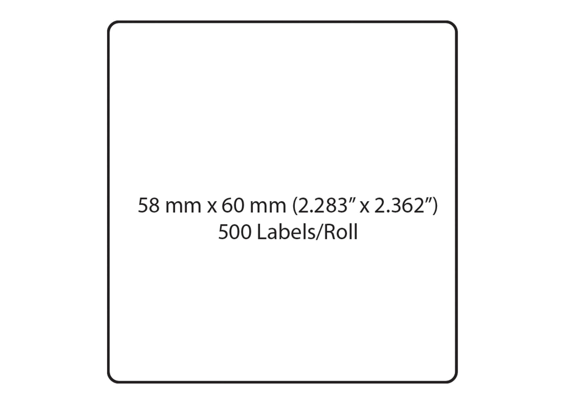 CL-8020 Blank, UPC Barcode, Ingredients Direct Thermal Label