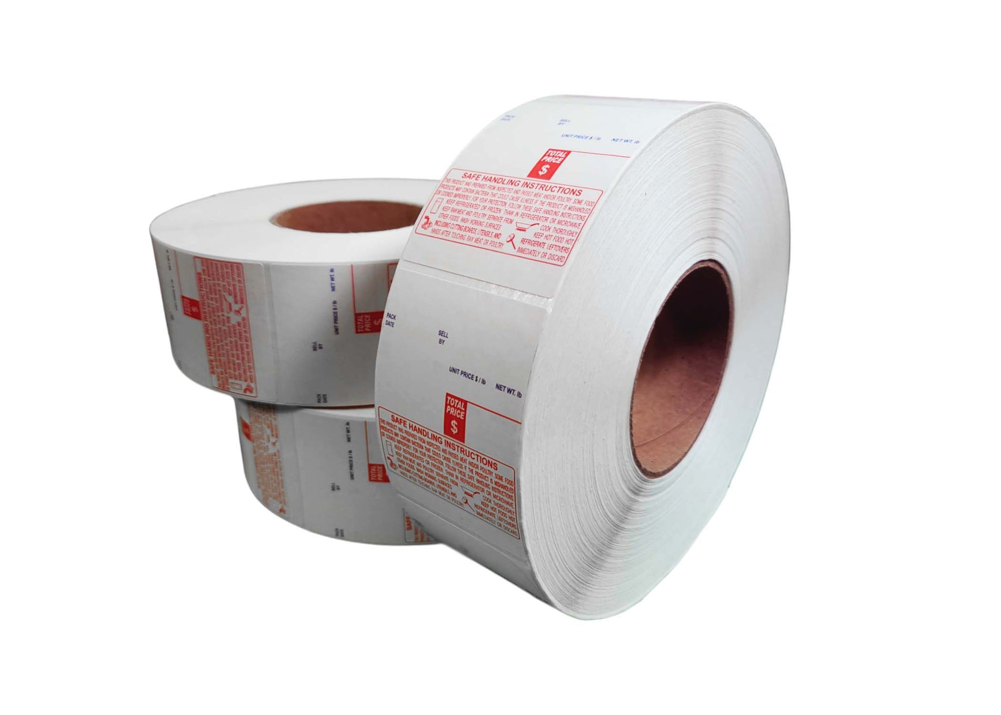 Safe Handling UPC Barcode Direct Thermal Label, 3" Core Compatible With Digi Scale
