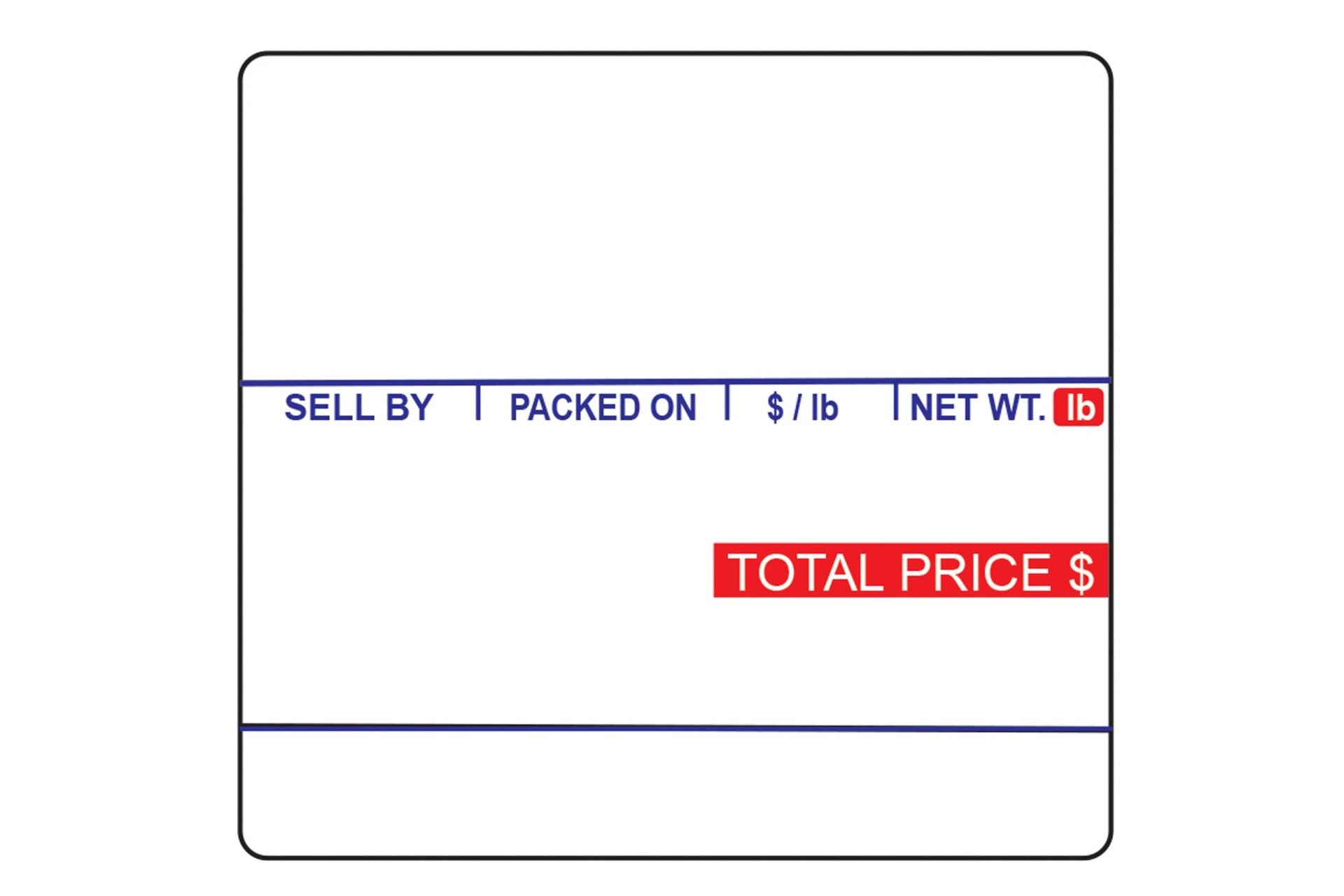 GL-4160, UPC Barcode and Ingredients, Direct Thermal Label