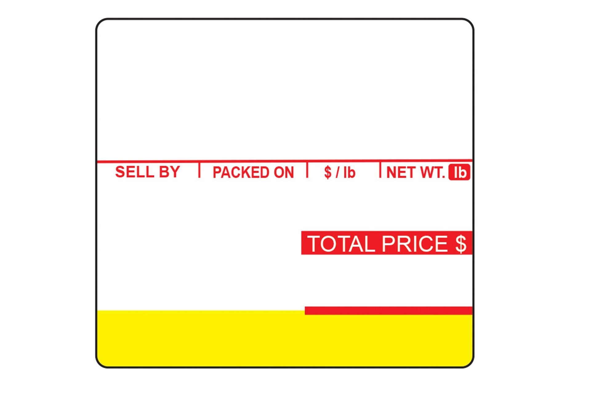 GL-4162, UPC Barcode and Ingredients, Direct Thermal Label
