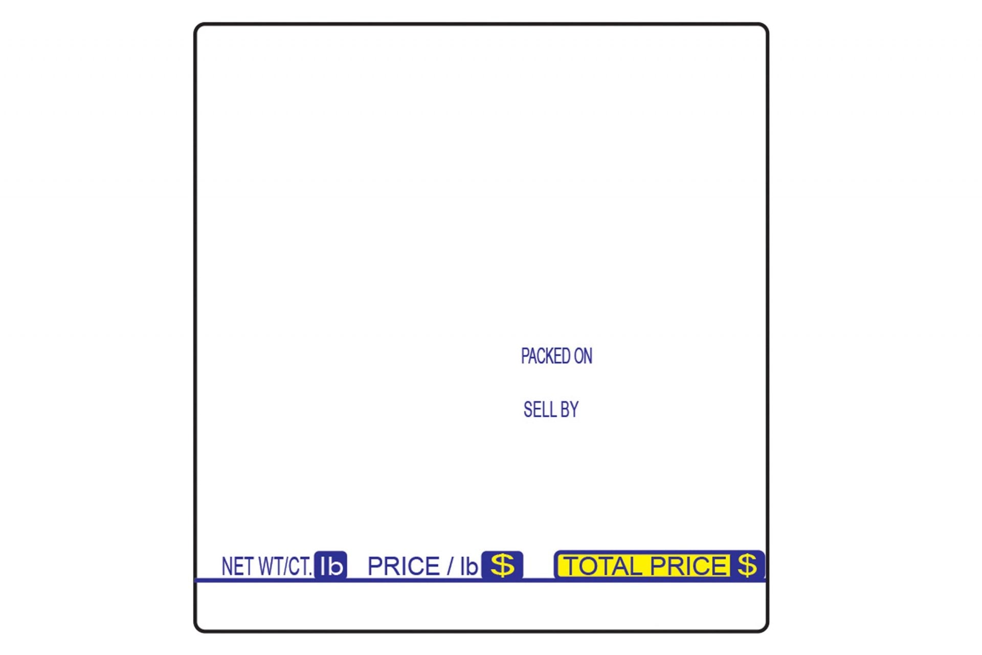 TL-4910, UPC Barcode and Ingredients, Direct Thermal Label